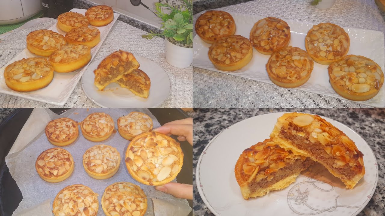ميني تارت أو تارتوليت باللوز من أسهل ما يكون معلكة كذوب فالفم خطيييرة 🥧😘