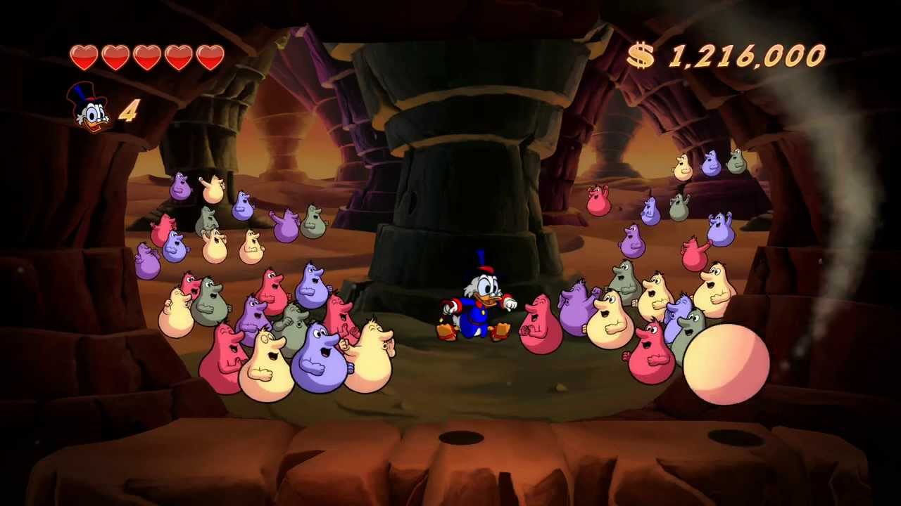DuckTales Remastered Walkthrough Part 4 - African Mines - The Giant Diamond of the Inner-Earth