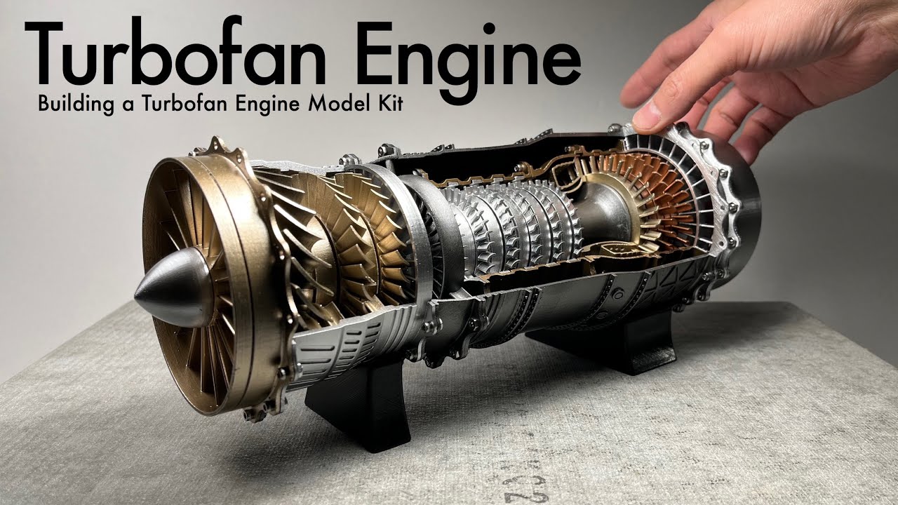 ターボファンエンジン【EngineDIY】プラモデル製作「1/20 Turbofan Engine Aircraft Model Kit」