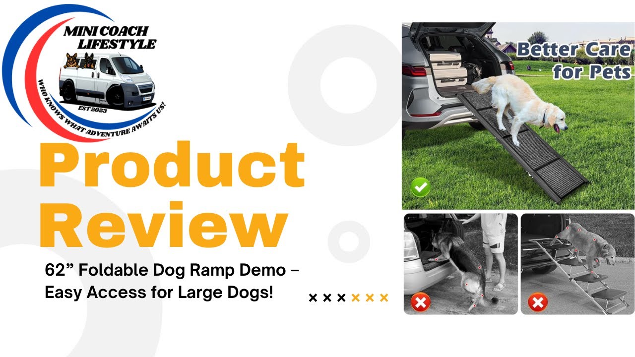 Dog Ramp for Large Breeds – Test in SUV & Camper Van Setup