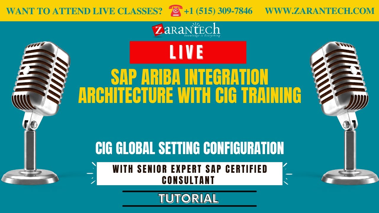 LIVE | CIG Global Setting Configuration | SAP ARIBA Integration Architecture with CIG Training