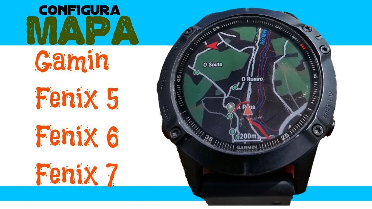 🗺️Como configurar el Mapa de tu Garmin Fenix 5, 6 y 7 Pro. Zoom. Reloj Deportivo, Senderismo