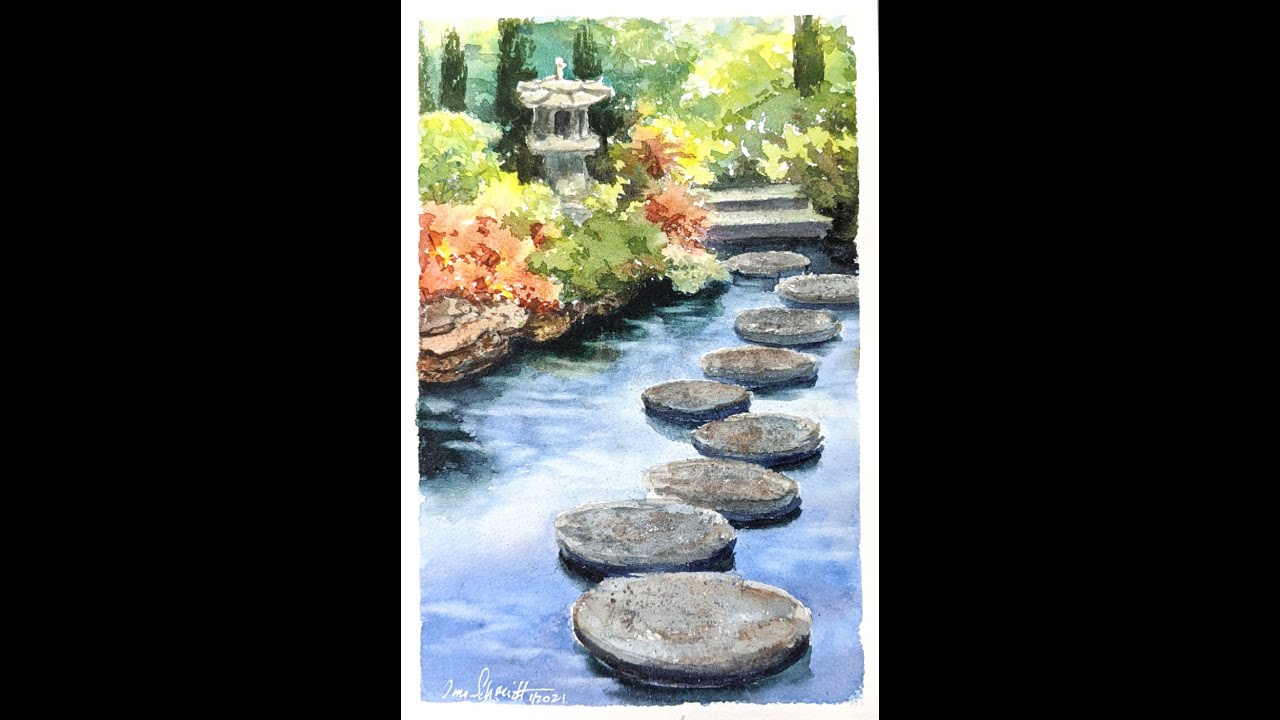 Watercolor Painting with Tina Schmidt - Japanese Pond