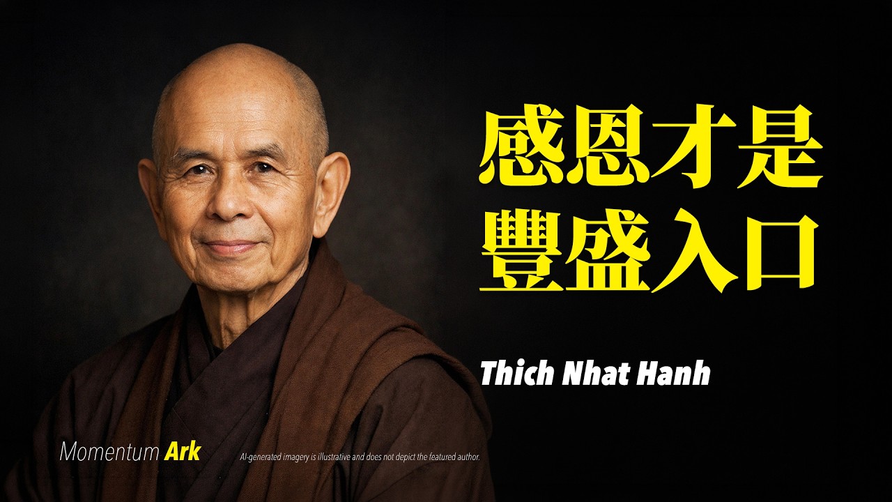 動量方舟 | 感恩才是豐盛入口，你越感恩，越豐盛，如何用正念感謝讓宇宙開始回應你。停止抱怨，一個轉念，改變命運，用感恩頻率吸引財富、愛與奇蹟 | 釋一行禪師 Thich Nhat Hanh