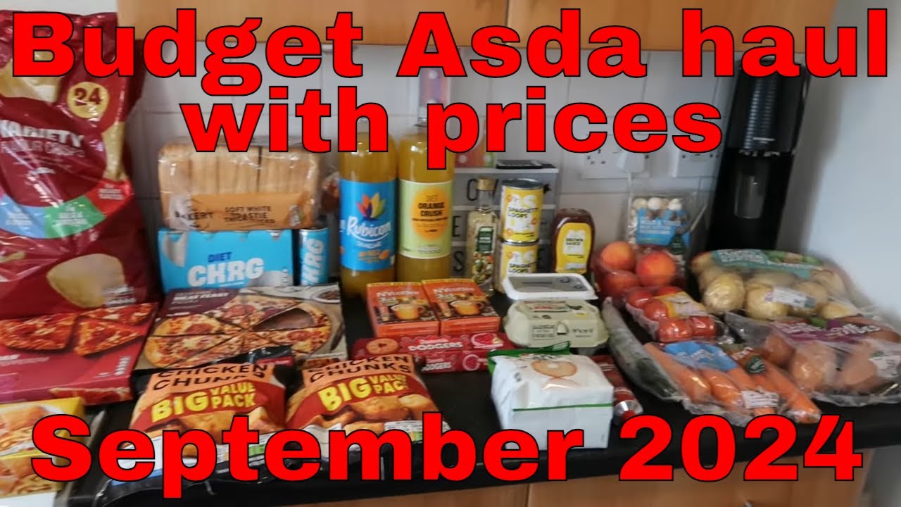 Budget Asda shopping haul with prices