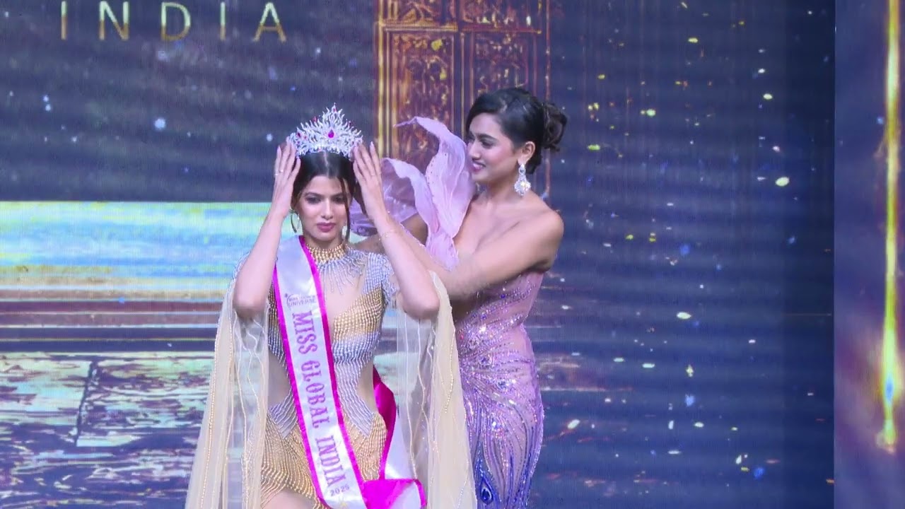 Miss Global India 2025 | Crowning Moment | Shymonyl Wankadia