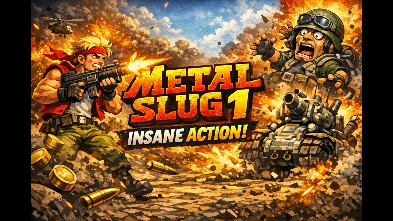 Metal Slug 1 Gameplay 🔥 INSANE Action & Boss Fights!