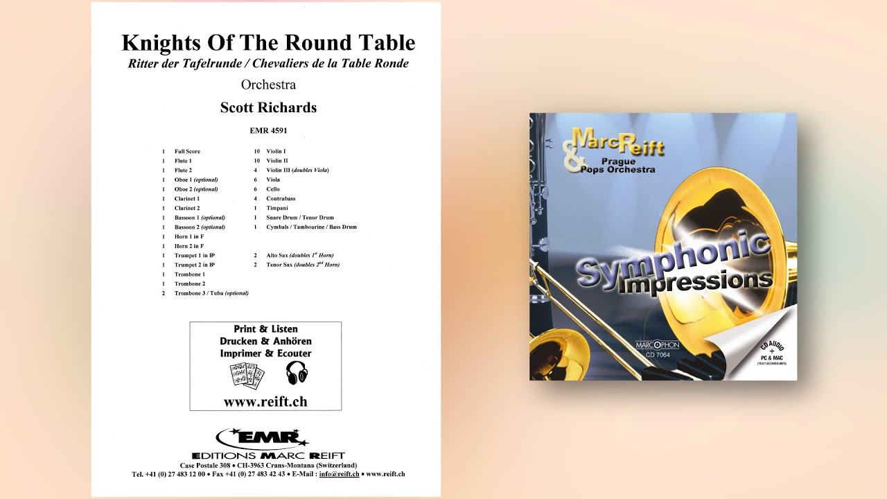 Scott Richards: Knights Of The Round Table - Editions Marc Reift - for Orchestra