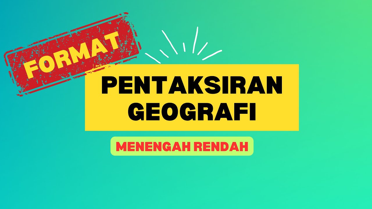 TEKNIK MENJAWAB [RINGKAS] GEOGRAFI TINGKATAN 2 (Contoh Esei Bab 10 : Teknologi Hijau)