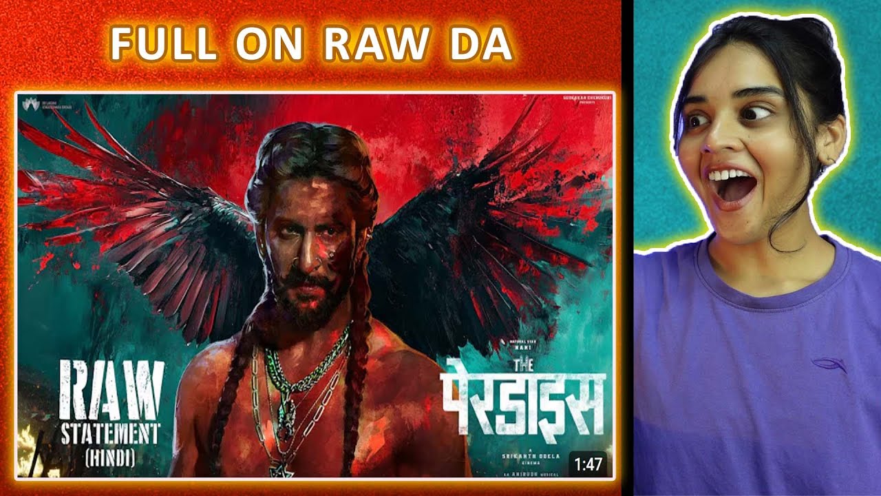 The Paradise Glimpse : RAW STATEMENT REACTION | Nani | Srikanth Odela | Anirudh | Neha M.