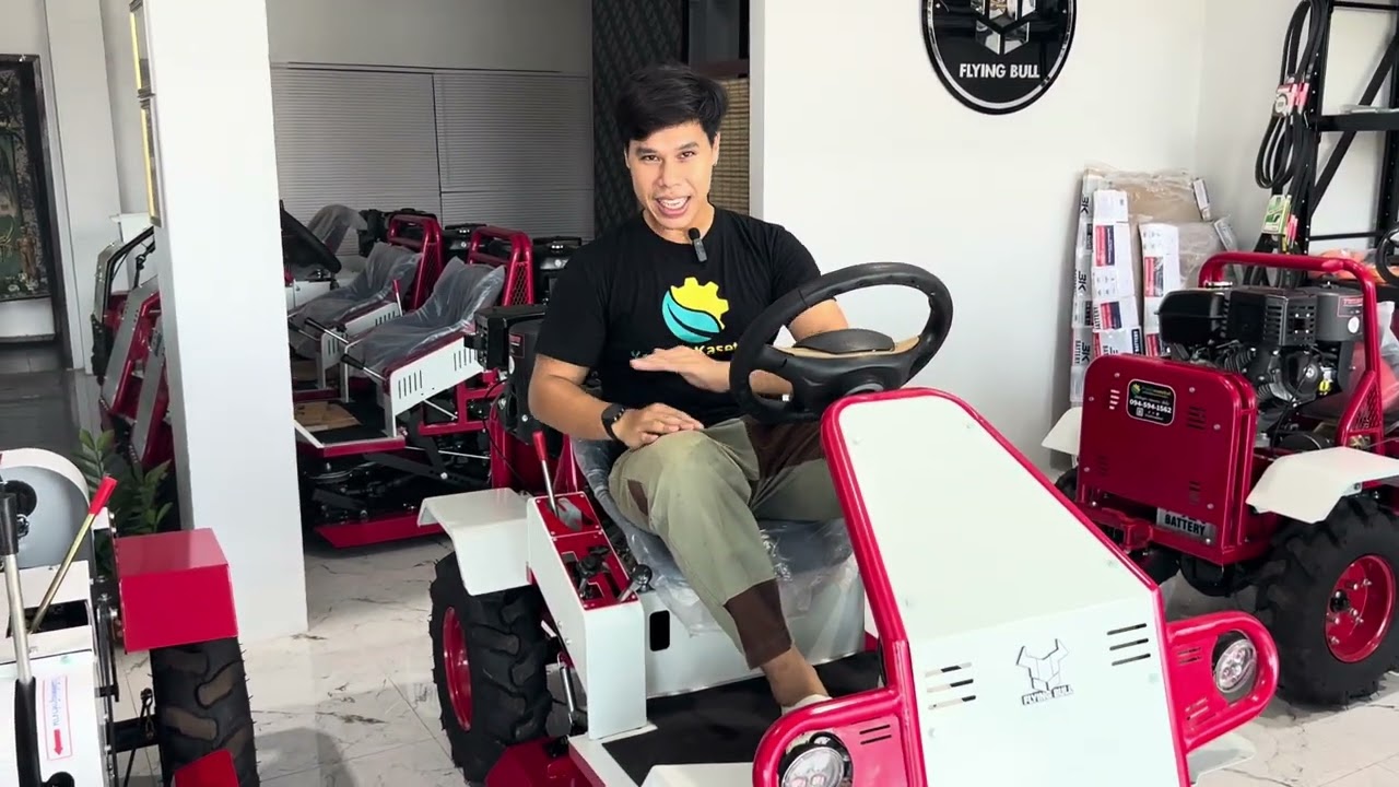 รถตัดหญ้านั่งขับ กระทิงบิน รุ่น 18 แรงม้า - แนะนำวิธีการใช้งาน