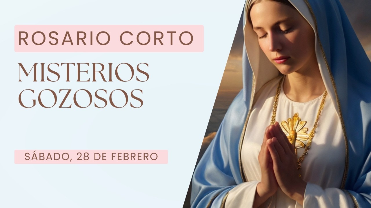 🌸 Rosario Corto Gozoso | Un Encuentro de Amor en 10 Minutos