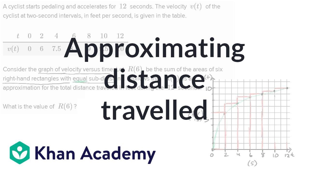 Approximating distance travelled