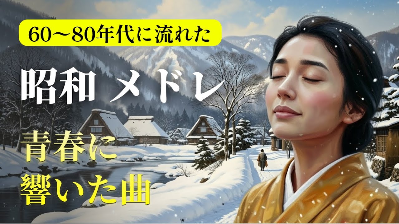 60歳以上が愛した昭和の歌❄️ 冬の旅路、面影をたどる懐かしの調べ｜夜汽車と酒場の情景｜あの日の昭和