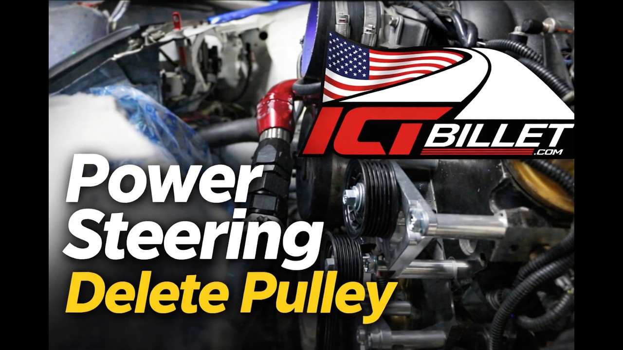 ICT BILLET Power Steering Delete Kit Install LS | Part 4  LS Swap 300ZX