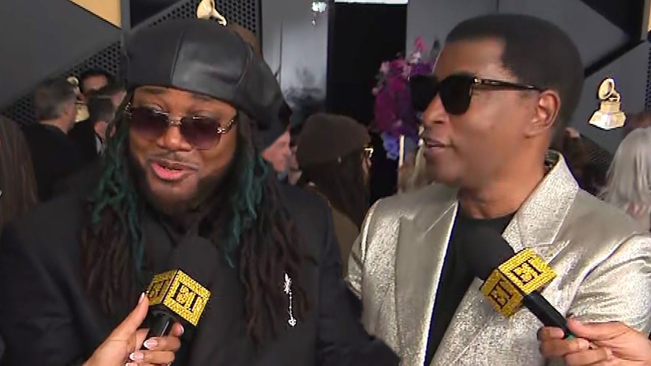 Leon Thomas' Mentor Babyface CRASHES His GRAMMY Interview After Win! (Exclusive)