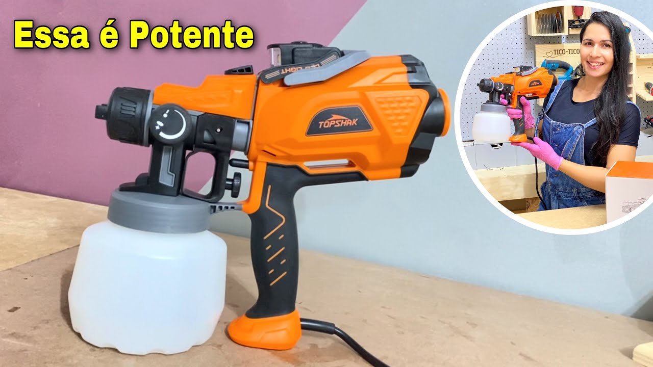 Pistola Elétrica de Pintura Potente que Está Fazendo o Maior Sucesso no Mundo.