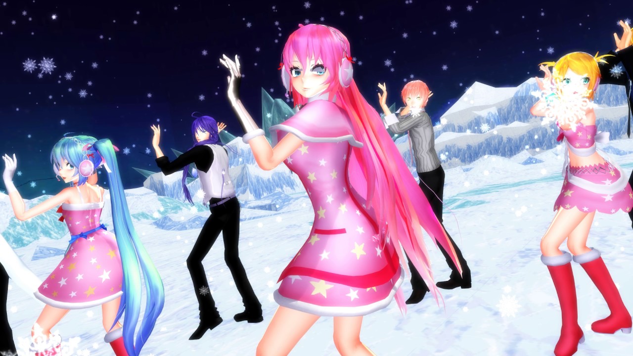 [MMD] Gokuraku Jodo (極楽浄土) - Luka, Miku, Rin, KAITO, Gakupo, VY2 & Sora