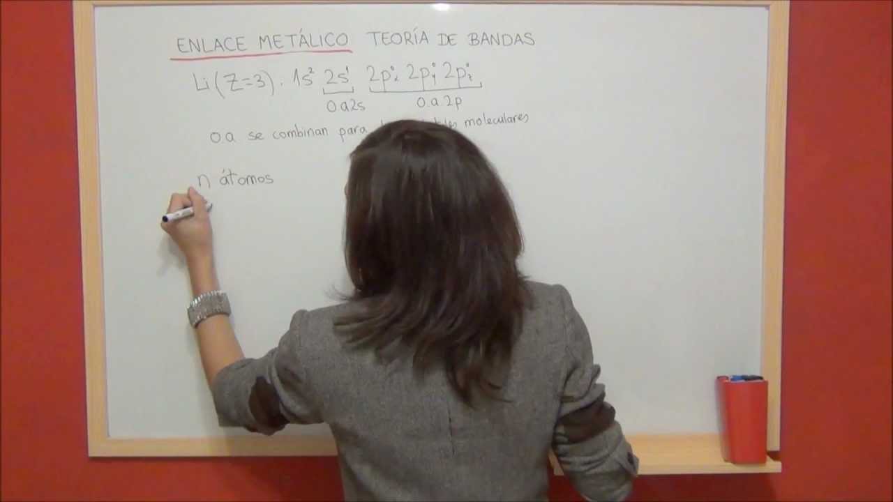 QUIMICA Enlace metálico   Teoría de bandas