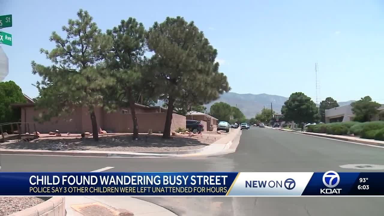 Toddler found wandering along busy street, father arrested