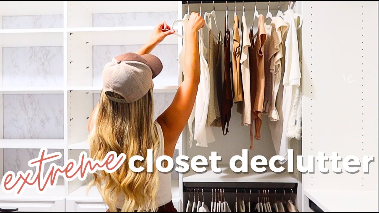 2023 MASSIVE CLOSET DECLUTTER CLEAN AND ORGANIZE WITH ME! @BriannaK  EXTREME KONMARI!