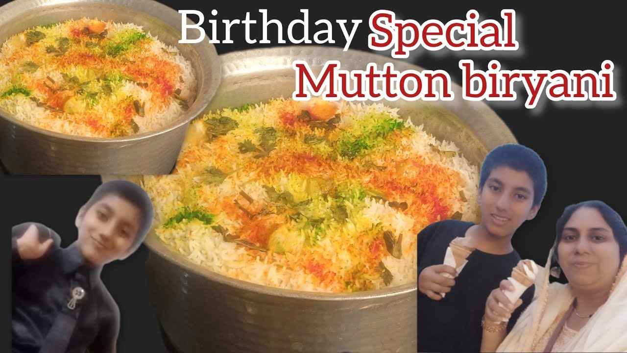 MUTTON DUM BIRYANI /गोश्त बिरियानी की रेसिपी / Birthday Special Biryani #Anjumkakitchen