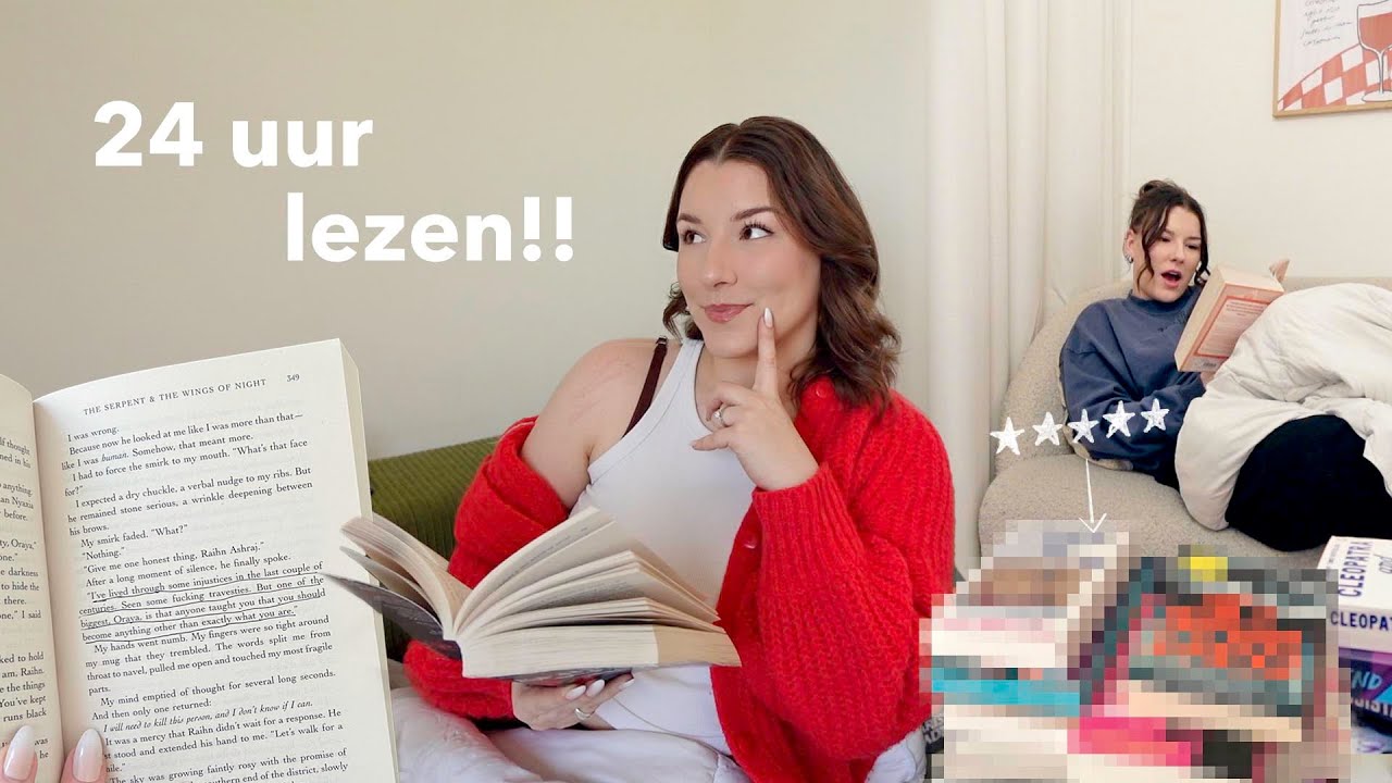 24 UUR achter elkaar LEZEN + boeken shoplog ⭐️📔🎧