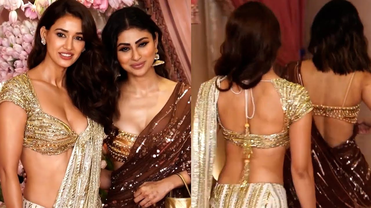 Mouni Roy and Disha Patani Attend Anant Ambanis Sangeet Celebration| Filmy Focus Bollywood