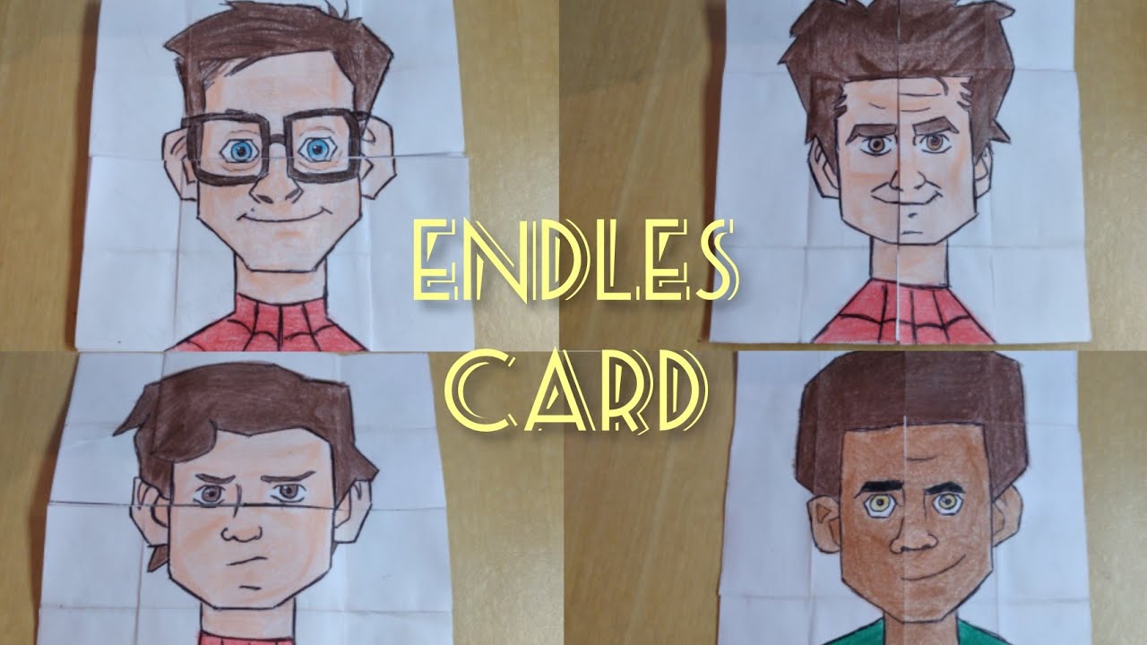 (Dica) como fazer um endles card / todos os homem-aranha!!