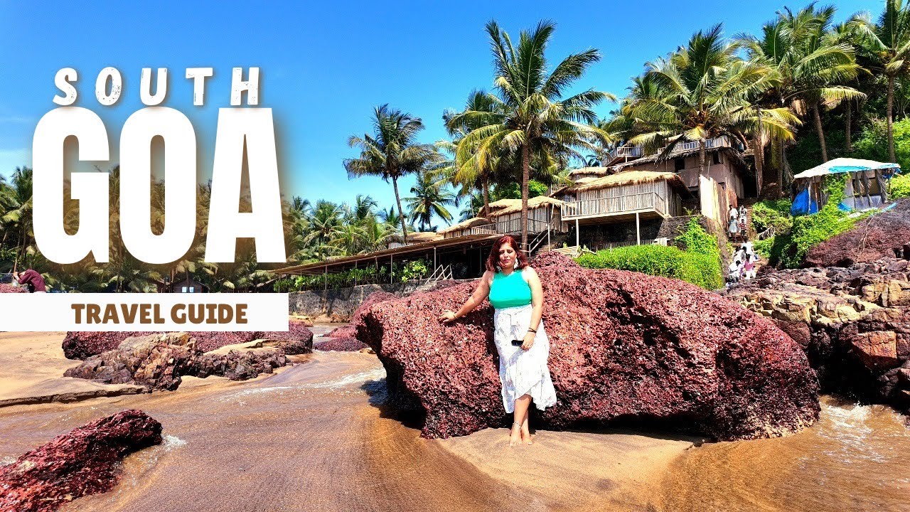 A day in South Goa-Places to visit,Beach cottage,Cafes & hidden beach with waterfalls|Karaj Vlog