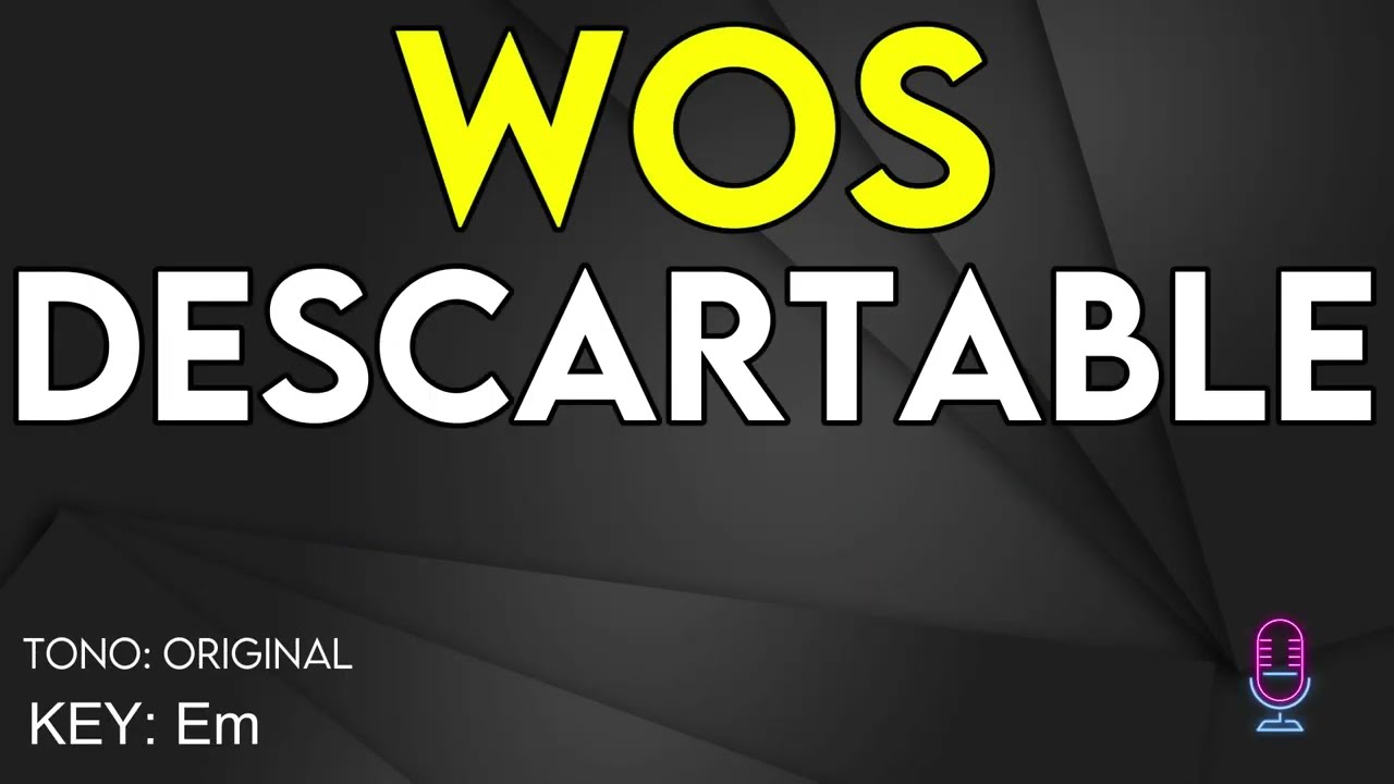 Wos - Descartable - Karaoke Instrumental