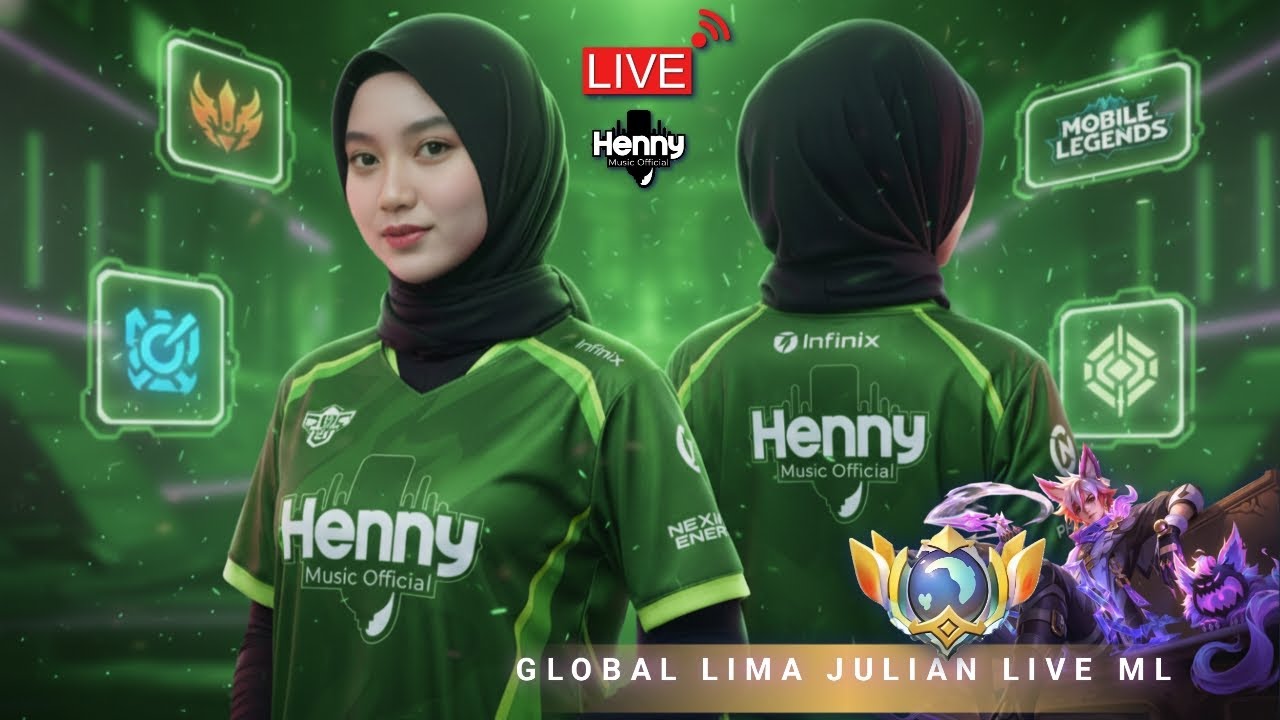 LIVE TOP 5 GLOBAL JULIAN: Mabar Push Rank Intens Bareng Subscriber! || Henny Music Official
