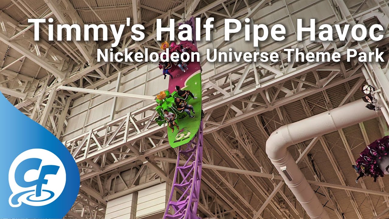 Timmy's Half Pipe Havoc 4K off-ride Nickelodeon Universe Theme Park