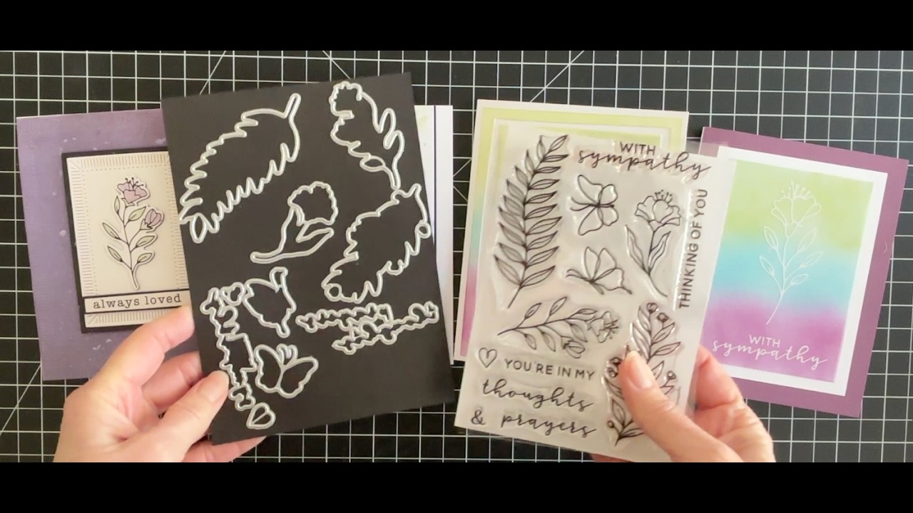 Sympathy Cards using products from past Crop and Create Events