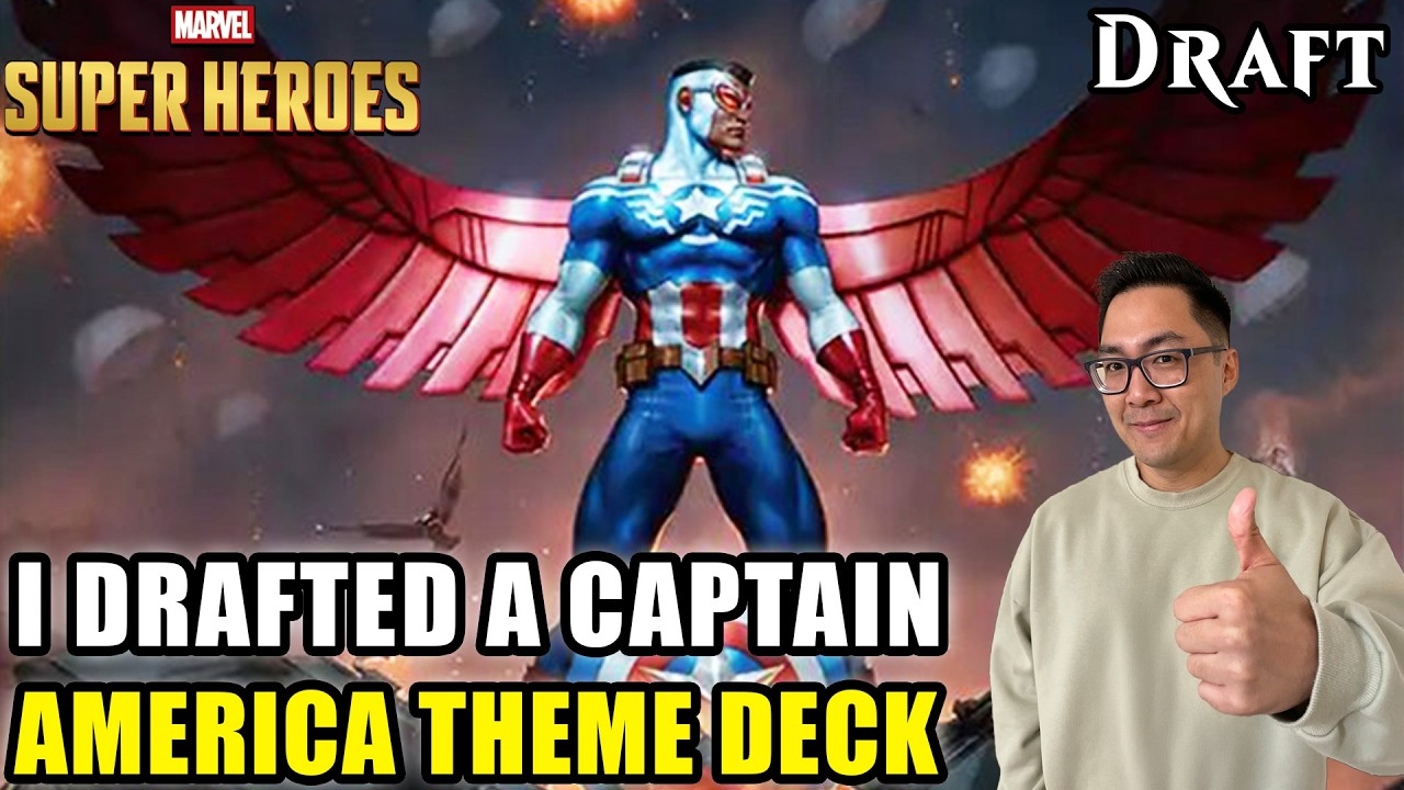 I Drafted A Captain America Theme Deck | Marvel Super Heroes Draft | MTG Arena