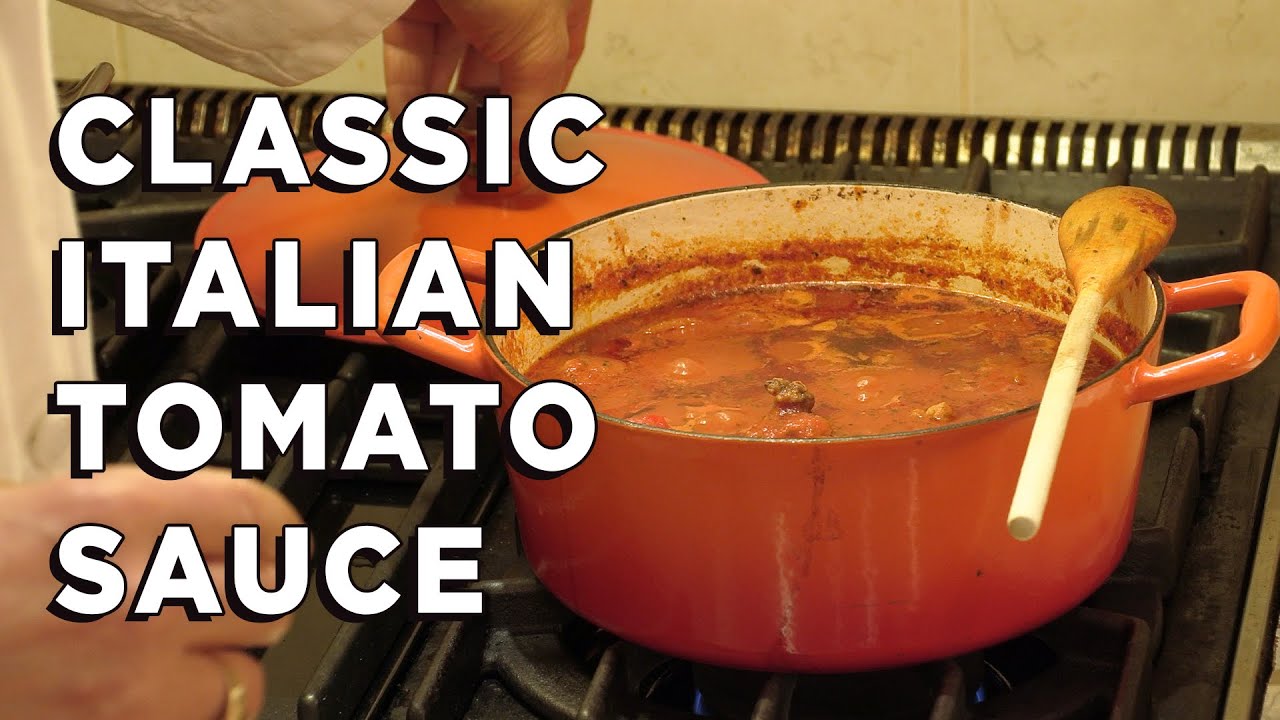 Classic Italian tomato sauce recipe - How to make a classic Italian tomato sauce