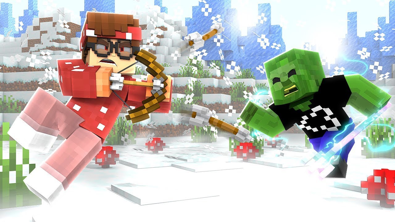 Taking the BOW OF TRUTH from BRANDONCRAFTER in Minecraft! (Realms SMP EP58)