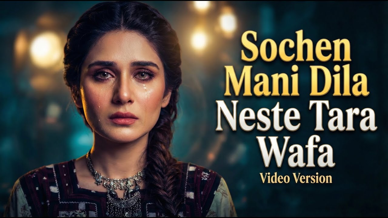 Soche Mani Dila Neste Tara Wafa | Balochi AI Version Video Song By | Tahseen Akhtar