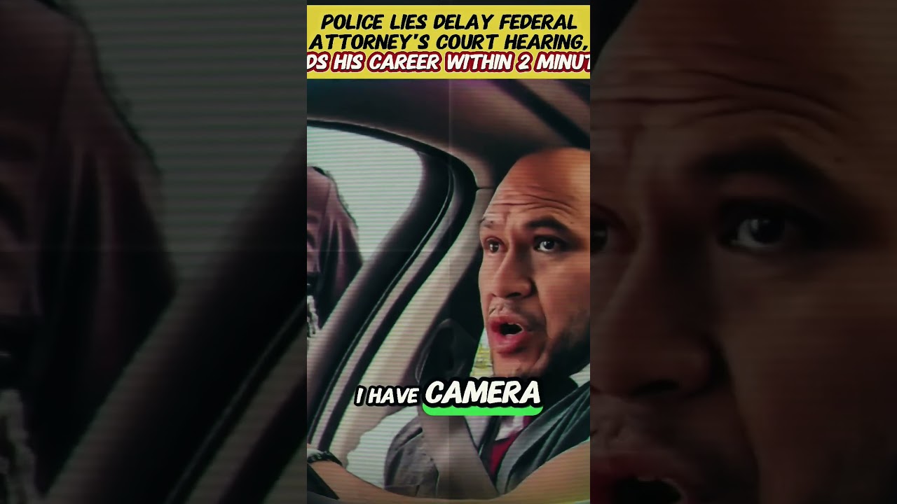 Police Lies Delay Federal Attorney S Court Hearing. Ends His Career Within 2 Minutes