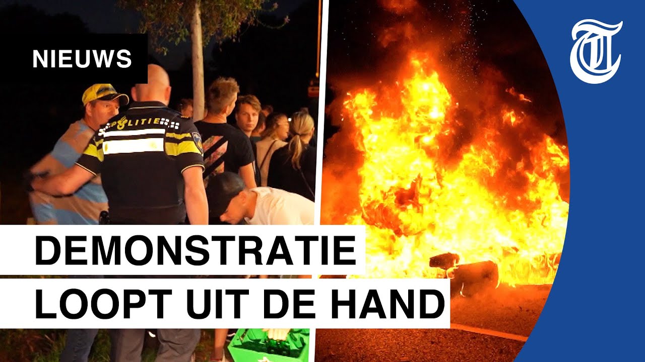 Beelden: protest tegen komst Afghanen escaleert