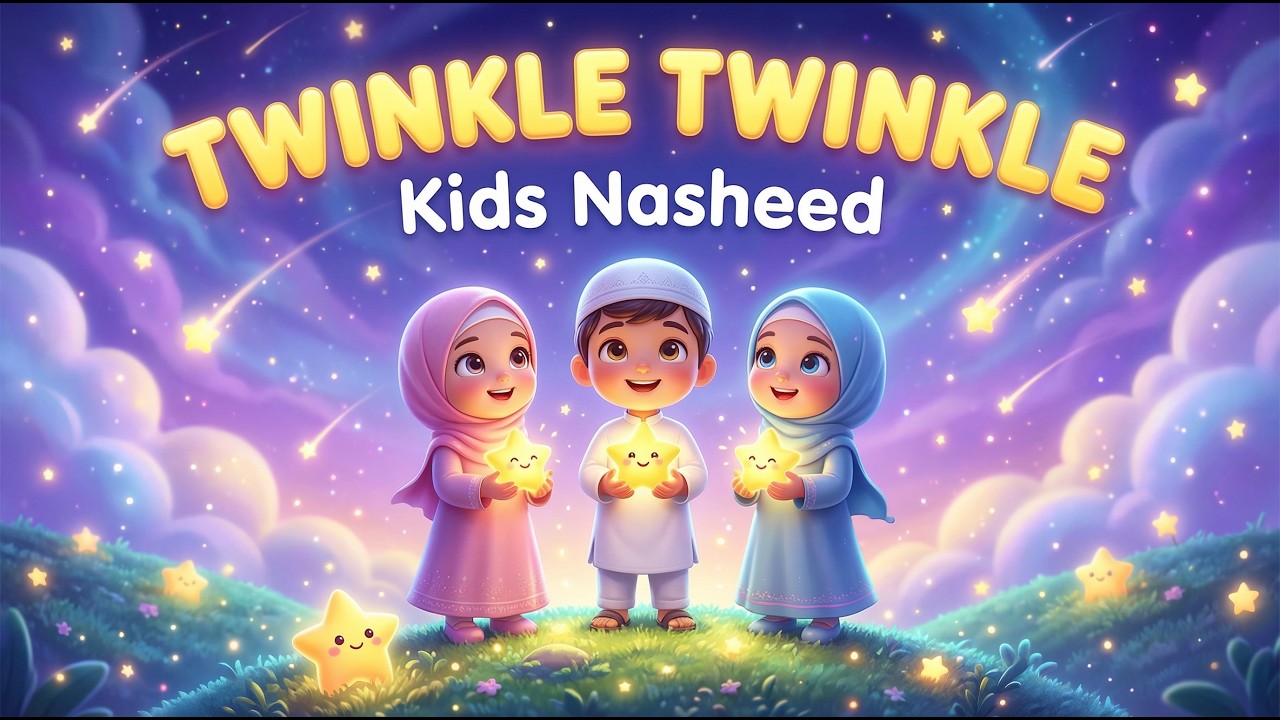 Muslim Twinkle Twinkle | Islamic lullaby Version| nasheed | Islamic Songs for Kids | #islamiccartoon