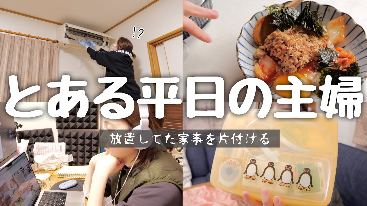 【アラフォー主婦YouTuber】とある平日の過ごし方【放置してた家事/ゆる動画】