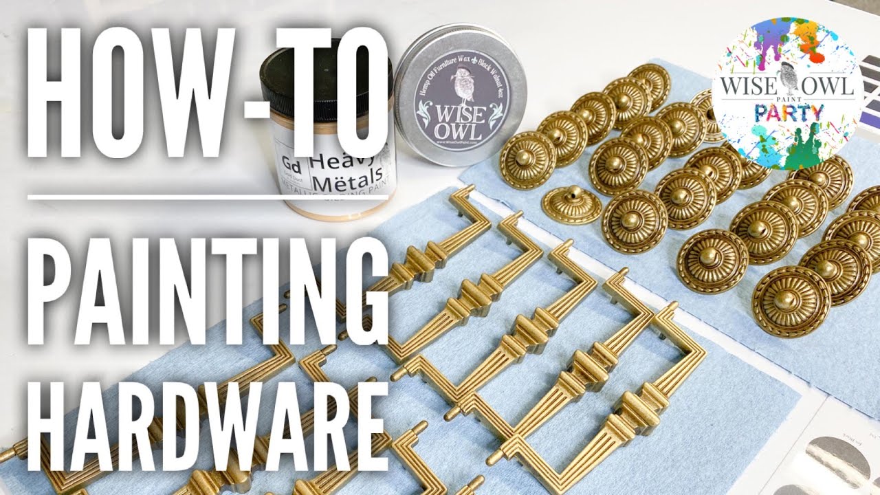 How-To Paint Hardware | Using Wise Owl Paint Heavy Metals Gilding Paint