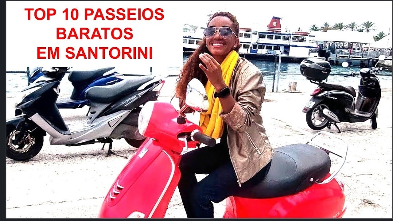 Os Top 10  passeios baratos  por Santorini !!