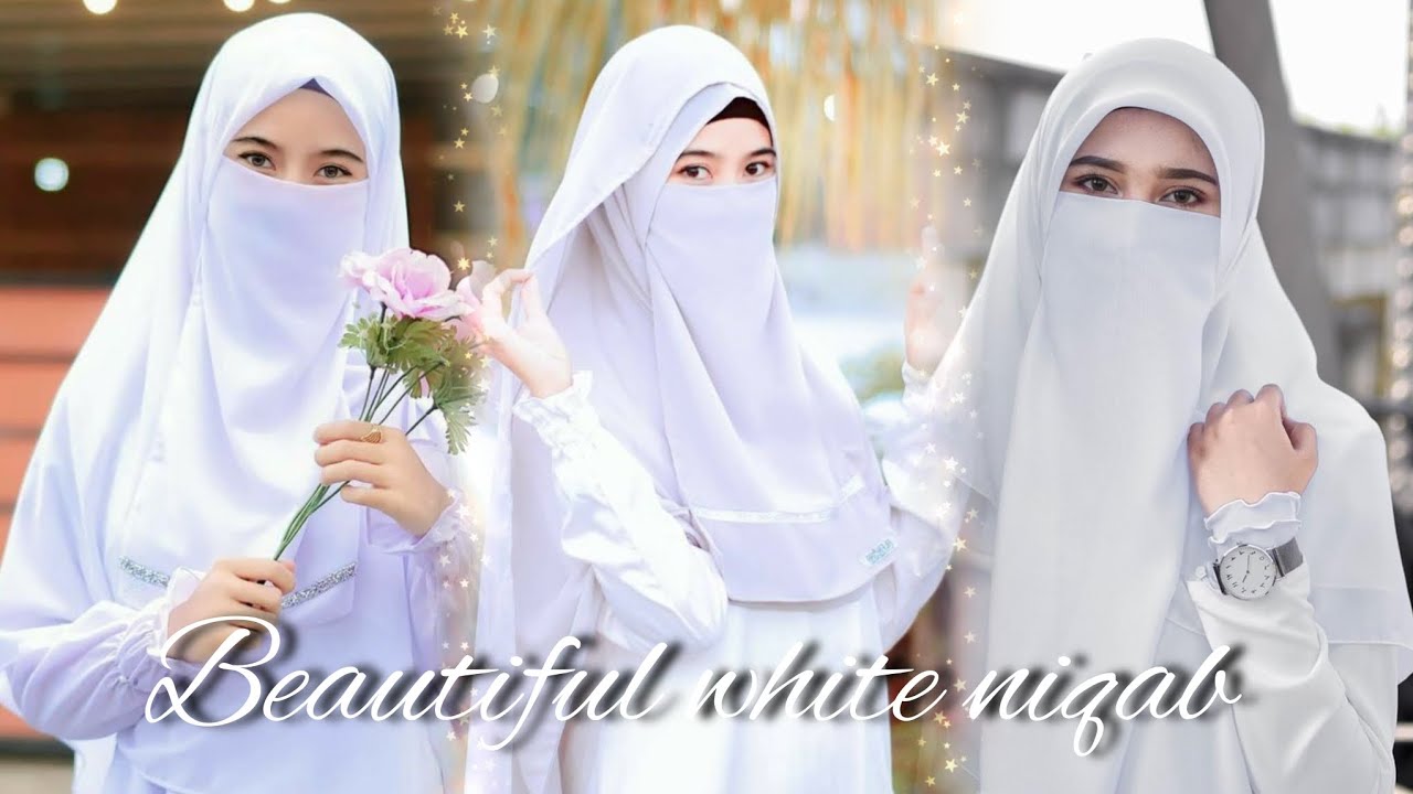 🤍 beautiful White Niqab 🤍 #naqab cutting and stitching #burkha naqab tutorials #naqabat2024 #naqab