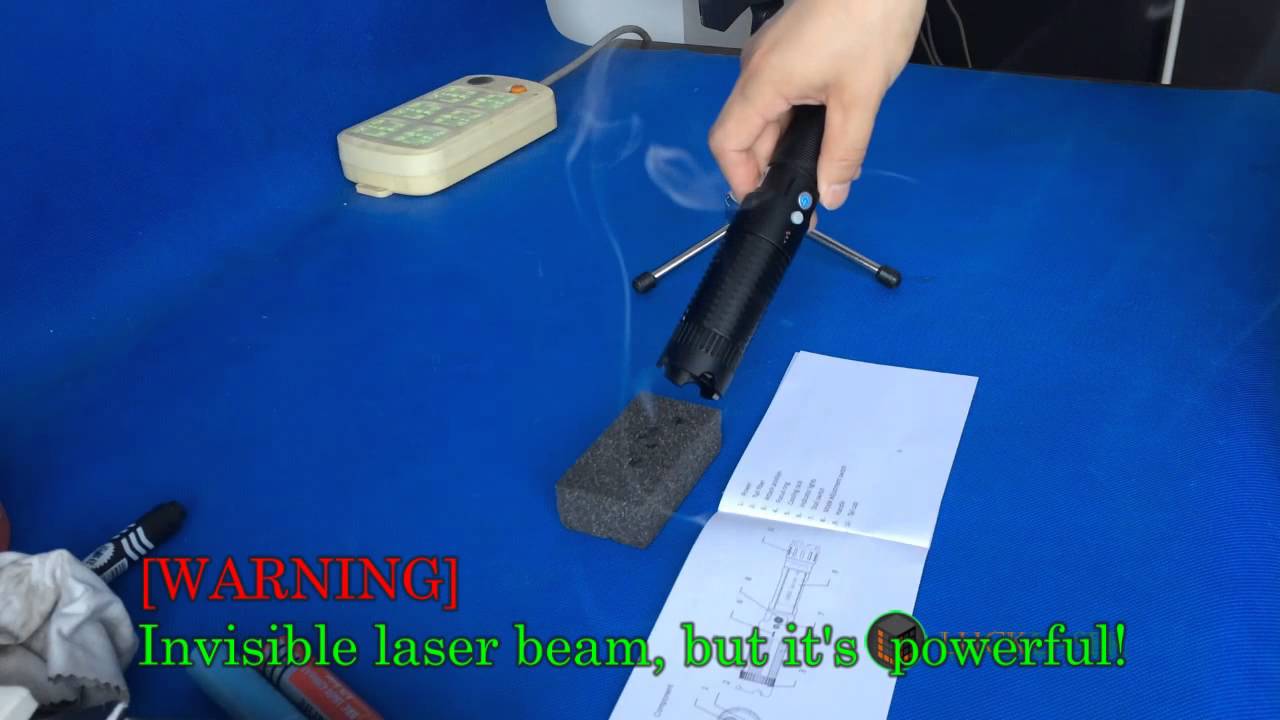 980nm 2W Powerful Ir lazer pointer invisible laser beam -- LuckLaser