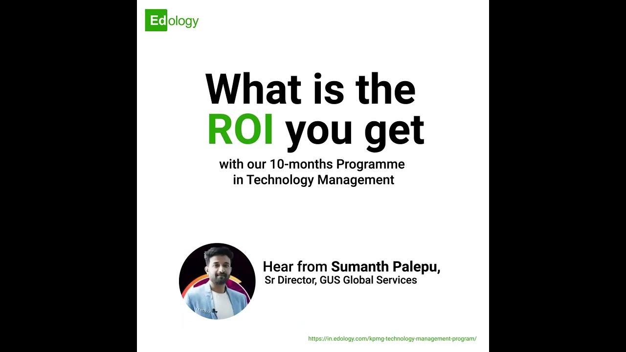 What is the ROI of PGP in Technology Management with KPMG?