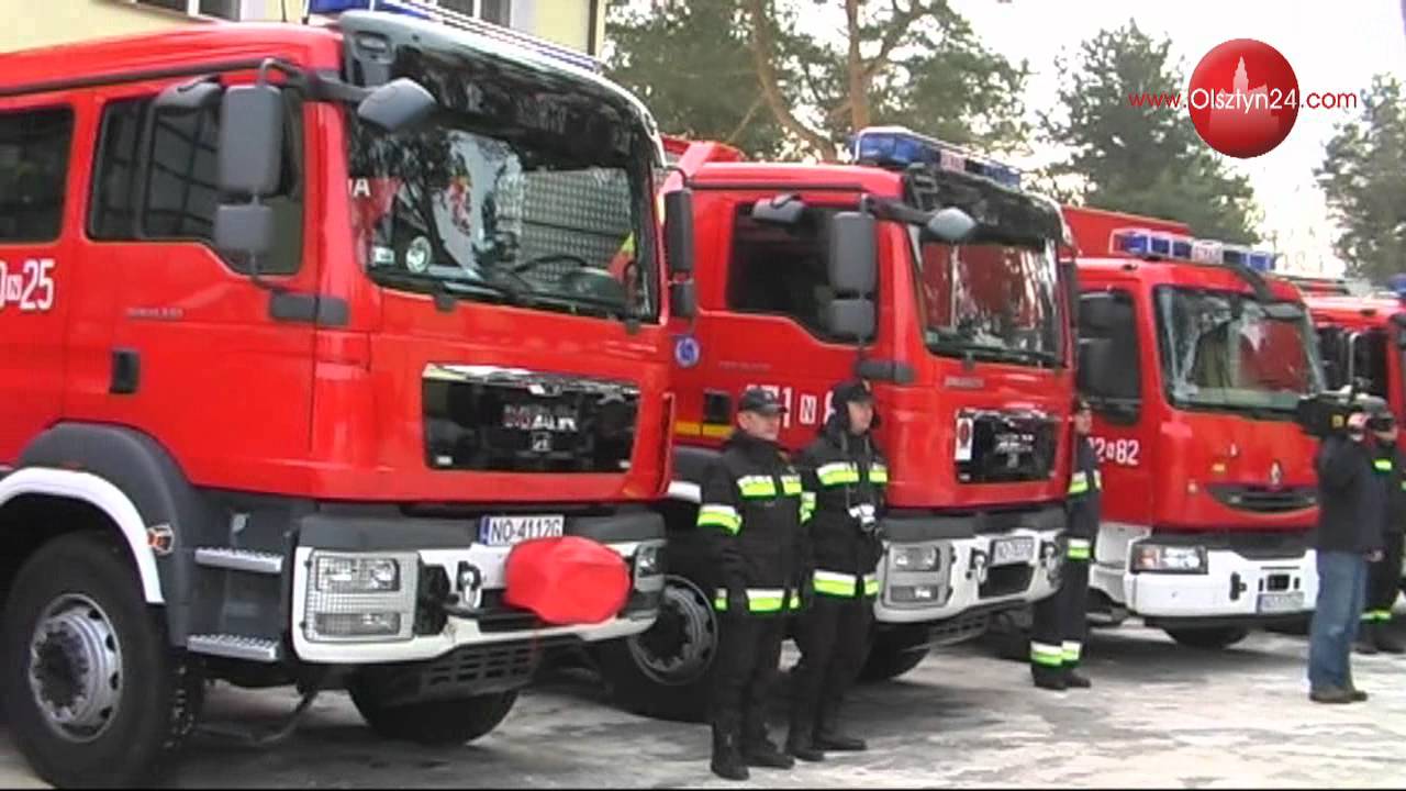 OLSZTYN24: Przekazanie pojazdów straży pożarnej