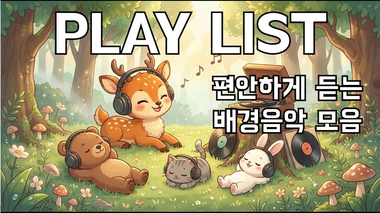 🎧 𝗽𝗹𝗮𝘆𝗹𝗶𝘀𝘁 “그냥 편안하게 틀어놓기 좋은 배경음악모음(2시간)