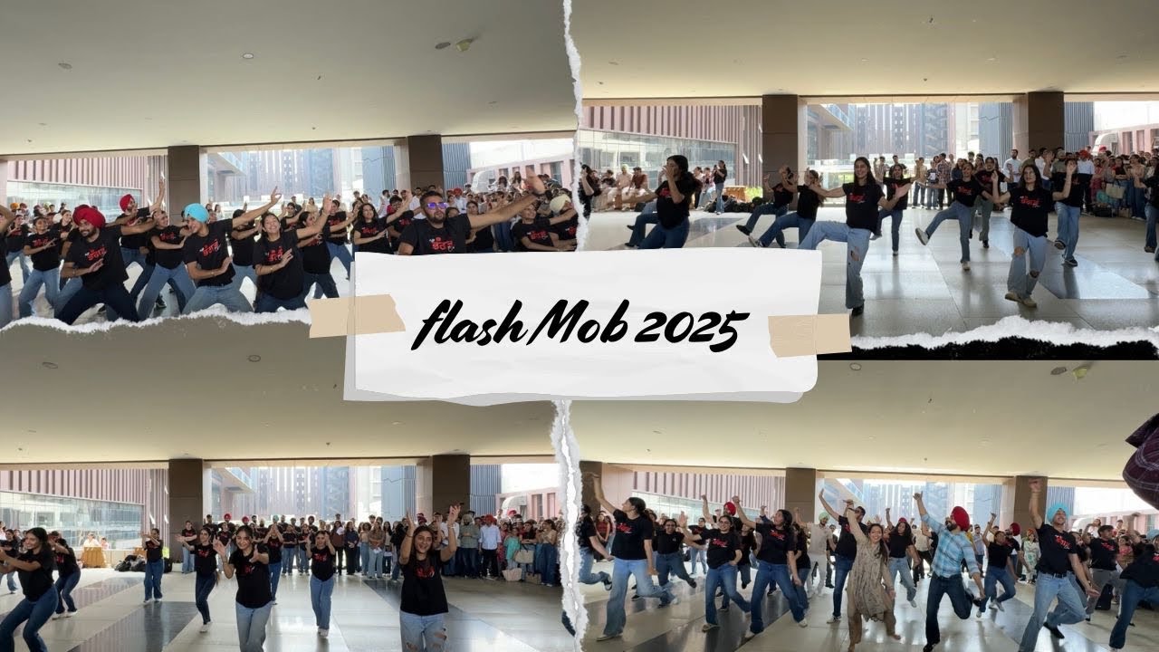 AUP BhangraCrew Rock the Campus with FlashMob🔥Amity University Impromptu Bhangra& Giddha performance